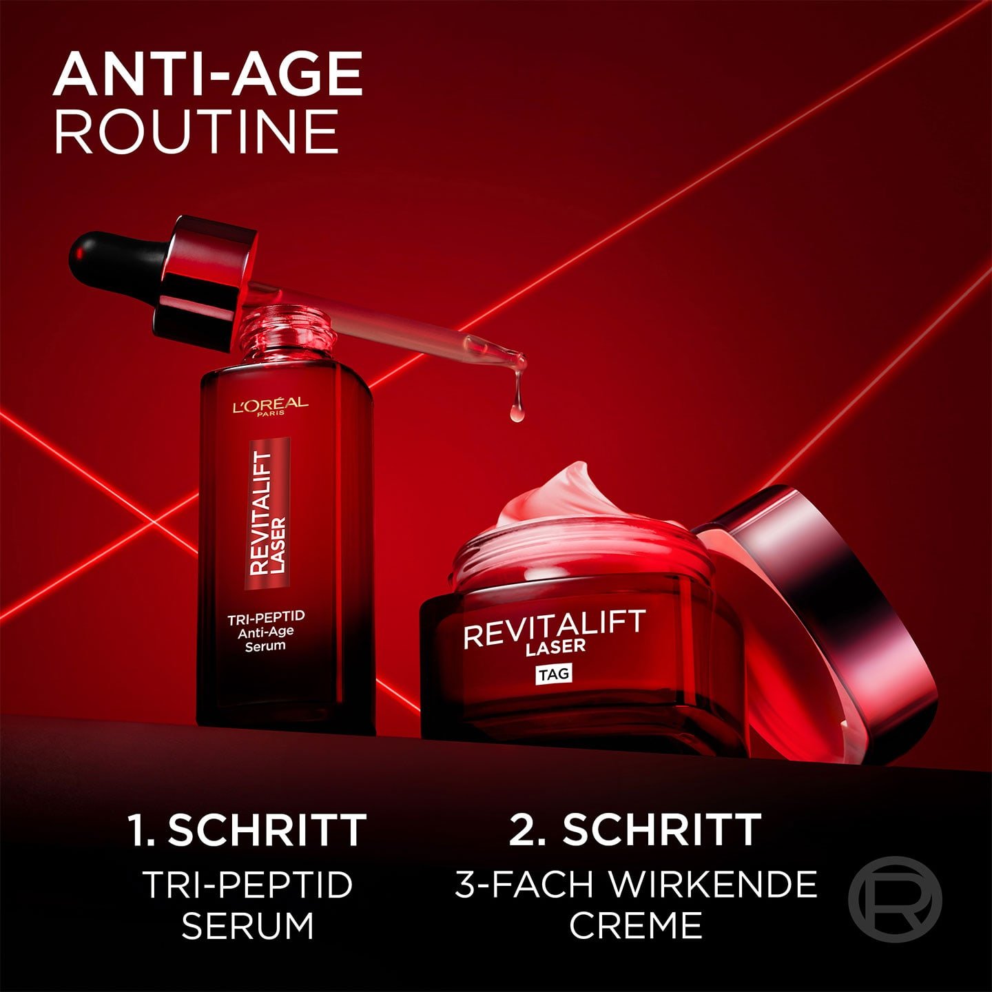 Laser X3 Tagescreme Dreifach-Power Anti-Age Pflege - Produktvorteil sichtbar reduzierte Falten